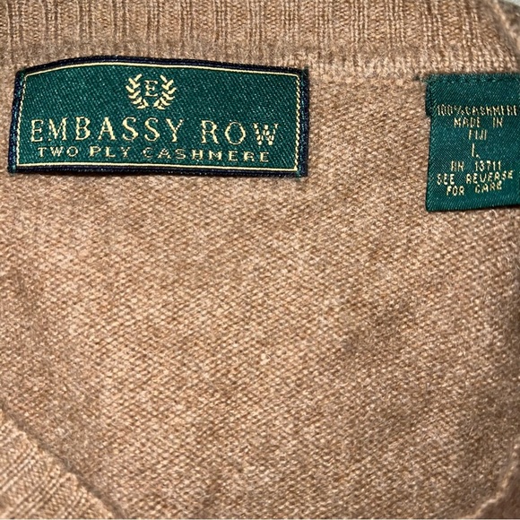 Embassy Row 2 Ply Cashmere Sweater large - Picture 4 of 8